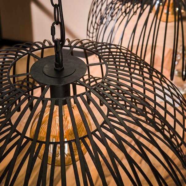 BelaLuz Industriële - Moderne - Hanglamp - Charcoal - Bow