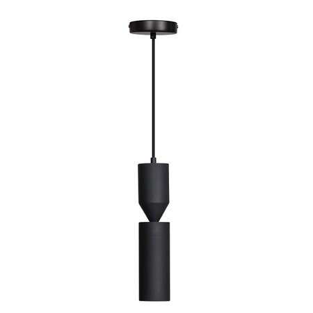 ETH Moderne hanglamp Pencil 2-lichts mat zwart