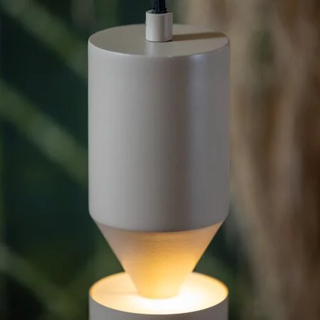 ETH Moderne hanglamp Pencil 2-lichts mat zand