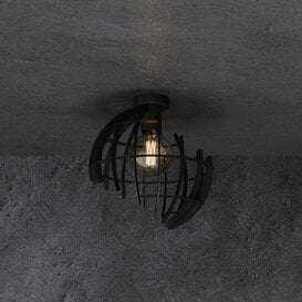 Plafondlamp Terra Ø35 cm zwart