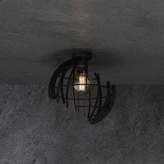Plafondlamp Terra Ø35 cm zwart