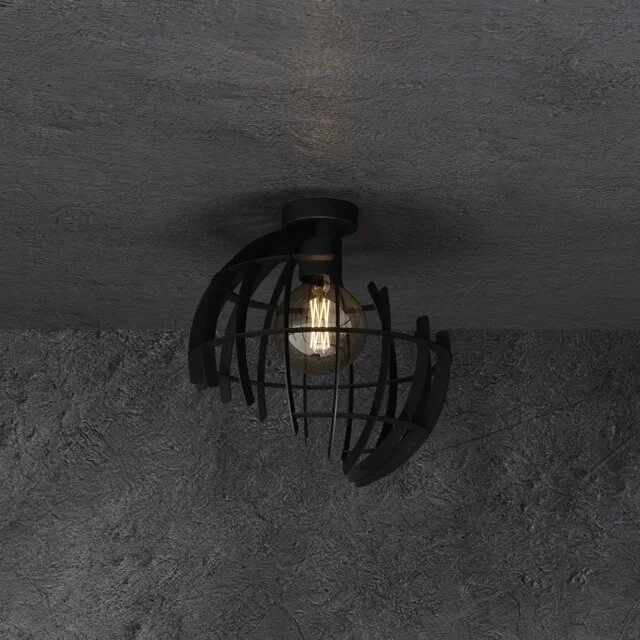 Plafondlamp Terra Ø35 cm zwart
