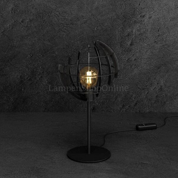 Ztahl Design - Industriële - Tafellamp - 1 Lichts - 65 cm - Zwart - Terra