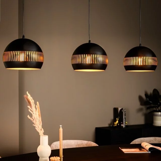 Hanglamp Globo 3-lichts zwart