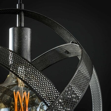 BelaLuz Industriële hanglamp Cosmo 3-lichts charcoal
