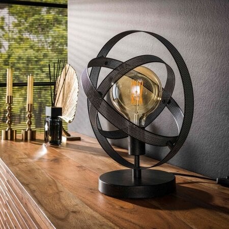 BelaLuz Industriële tafellamp Cosmo 1-lichts charcoal