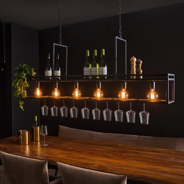 Hanglamp Baro 6-lichts charcoal
