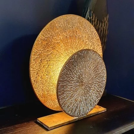 BelaLuz Industriële Moderne tafellamp Altin 1-lichts goud