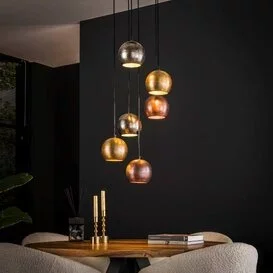 Hanglamp Circo 6-lichts getrapt
