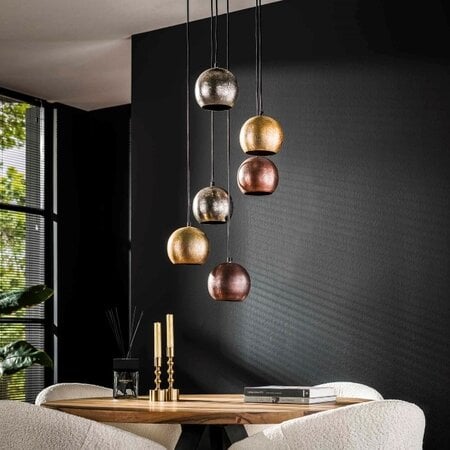 BelaLuz Design Moderne hanglamp Circo 6-lichts getrapt