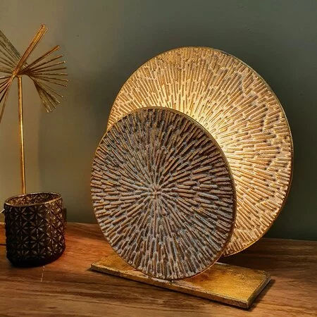 BelaLuz Industriële Moderne tafellamp Altin small 1-lichts goud