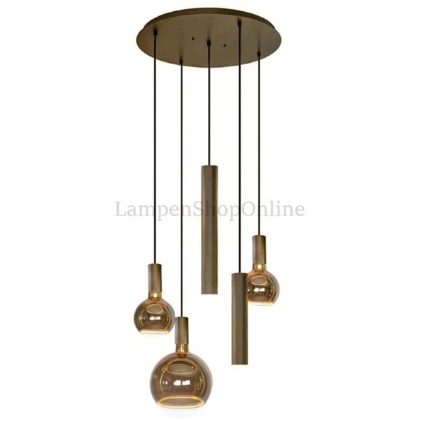 Ztahl Moderne - Design - Hanglamp - Platinum -  5 lichts - Riva