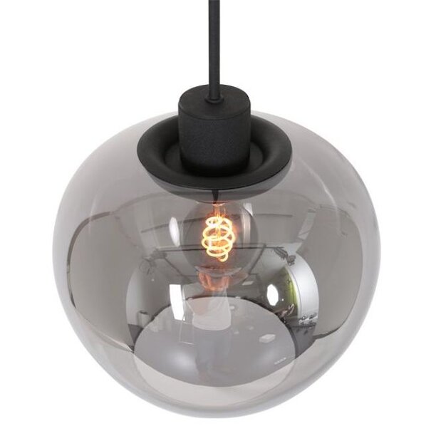 Steinhauer Moderne - Hanglamp - Zwarte Smoke - 1 Lichts - Lotus