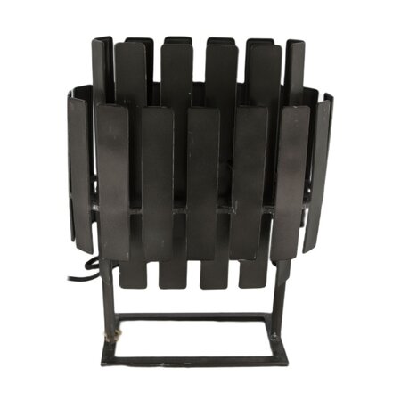 BelaLuz Industriële Vintage tafellamp Prigi 1-lichts zwart