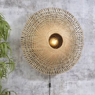 Wandlamp Kalimantan Bamboe large Naturel
