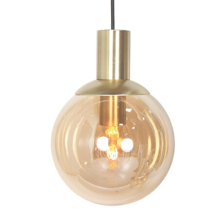 Steinhauer Hotel Chique hanglamp Bollique 5-lichts getrapt koker met amber glas