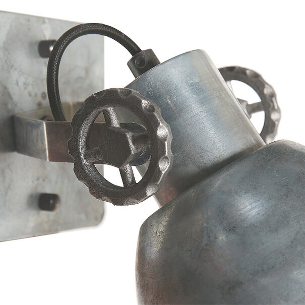 Steinhauer Industriële - Opbouwspot - Nikkel - 1 Lichts - Gearmetal