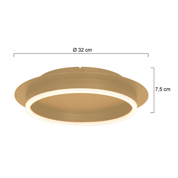 Steinhauer Moderne - Design - Plafondlamp - Goud - Ringlux