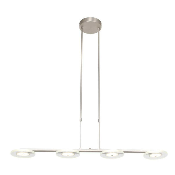 Steinhauer Moderne - Industriele - Hanglamp - Staal - Helder Glas - Turound