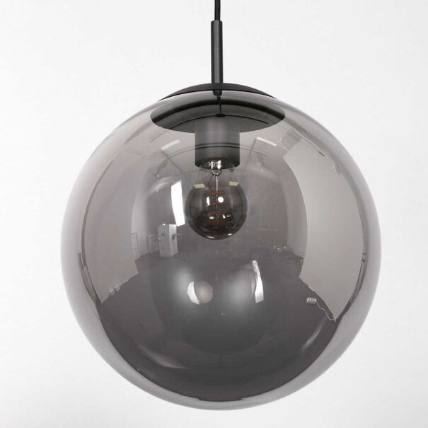 Steinhauer Hotel Chique - Hanglamp - 1 lichts - 25 cm - Smoke Glas - Bollique