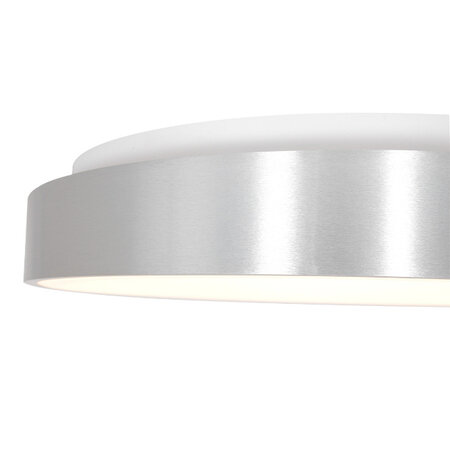 Steinhauer Moderne plafondlamp Ringlede Ø30 cm Zilver