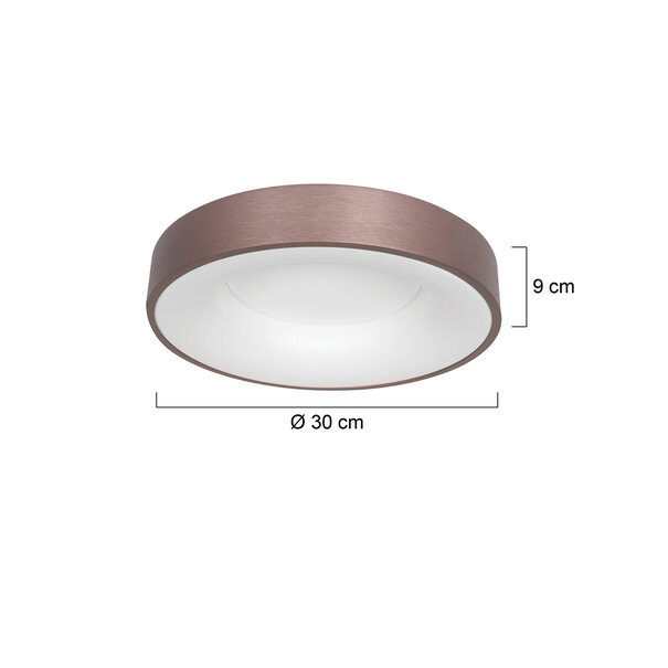 Steinhauer Moderne - Plafondlamp - Brons - Ø30 cm - Ringlede