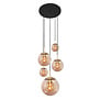 Moderne - Hanglamp - Amber Glas - 5-lichts - Bollique