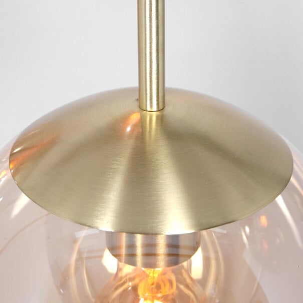 Steinhauer Moderne - Hanglamp - Amber Glas - 5-lichts - Bollique