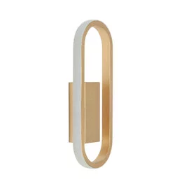 Wandlamp Anello 1 lichts Goud 30 cm