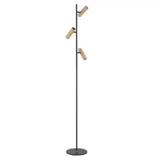 Vloerlamp Trend 3 lichts zwart goud