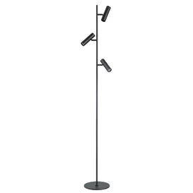 Vloerlamp Trend 3 lichts zwart