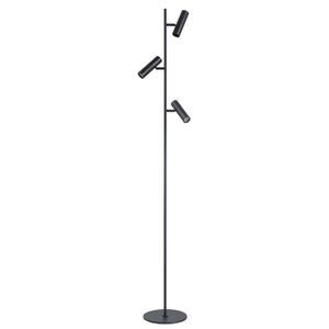 Highlight Moderne Industriële vloerlamp Trend 3-lichts zwart