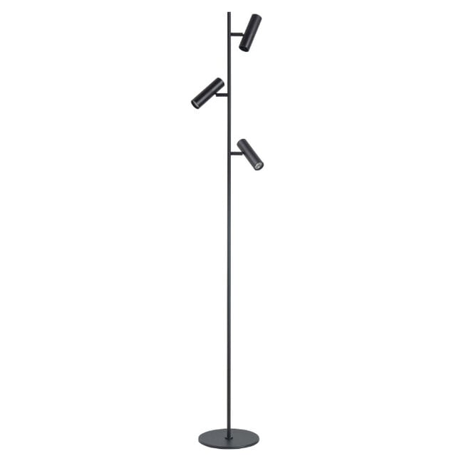 Vloerlamp Trend 3 lichts zwart