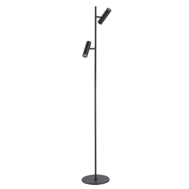 Vloerlamp Trend 2 lichts zwart