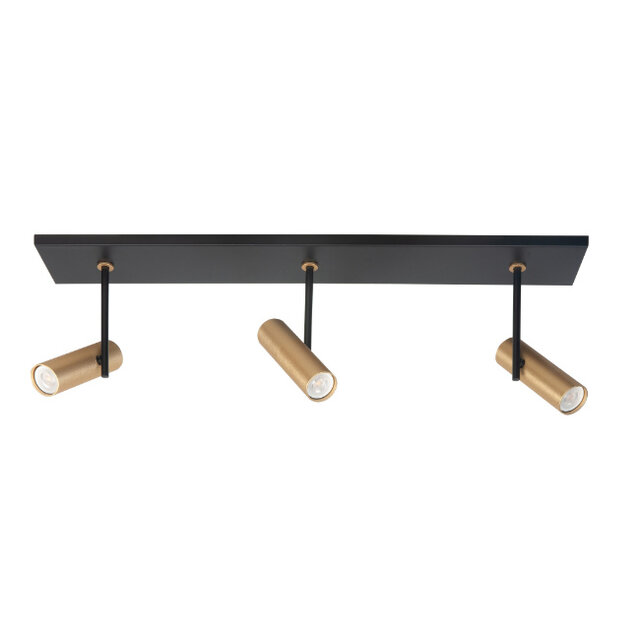 Opbouwspot Trend 3-lichts goud