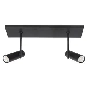 Opbouwspot Trend 2-lichts zwart