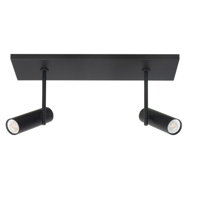 Opbouwspot Trend 2-lichts zwart