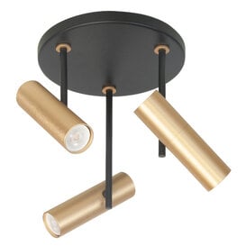 Opbouwspot Trend 3-lichts goud