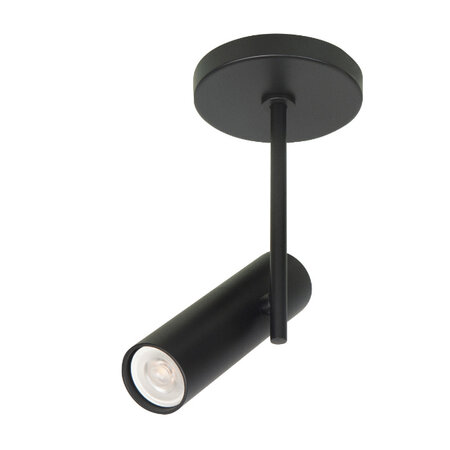 Highlight Moderne Industriële opbouwspot Trend 1-lichts zwart
