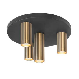 Plafondlamp Perugia 4-lichts Goud