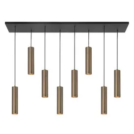Hanglamp Perugia 8 lichts brons