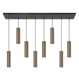 Hanglamp Perugia 8 lichts brons
