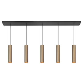 Hanglamp Perugia 5 lichts goud