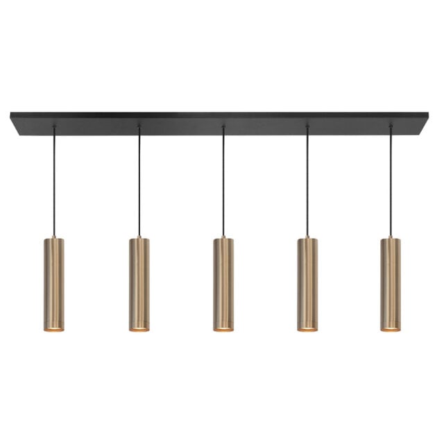 Hanglamp Perugia 5 lichts goud