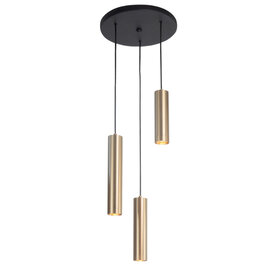Hanglamp Perugia 3 lichts goud