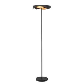 Vloerlamp Ascoli zwart goud met dimmer