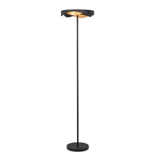 Vloerlamp Ascoli zwart goud met dimmer