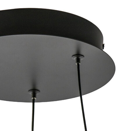 Highlight Moderne Design hanglamp Ascoli Ø64 cm zwart goud