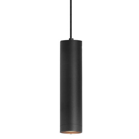 Highlight Moderne hanglamp Perugia 7-lichts Kokers zwart met smoke glas