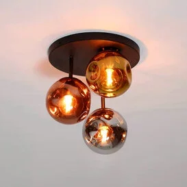 Plafondlamp Miro 3-lichts charcoal